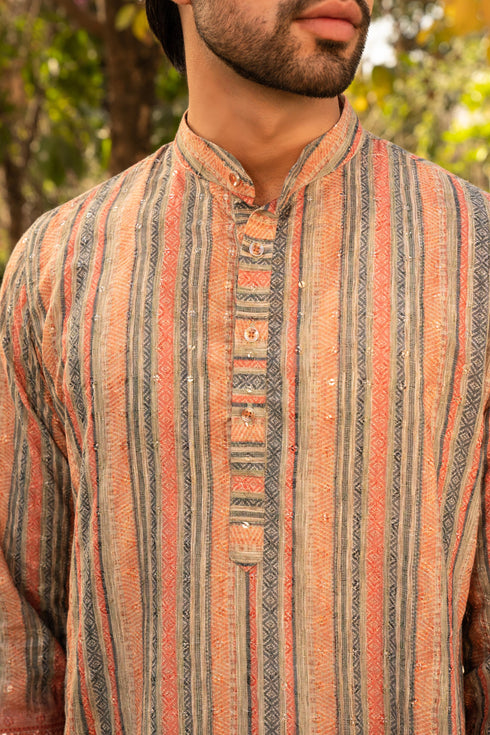 Kzari Spicy Ginger Shaded Kurta