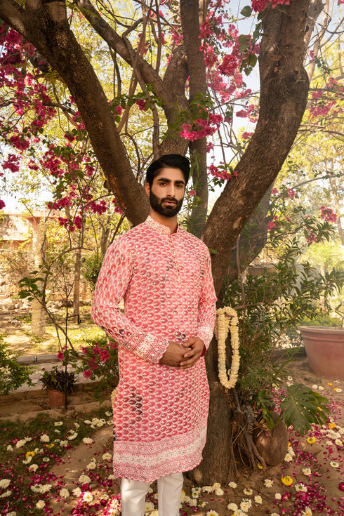 Kzari Ethereal Pink Pearl Shibori