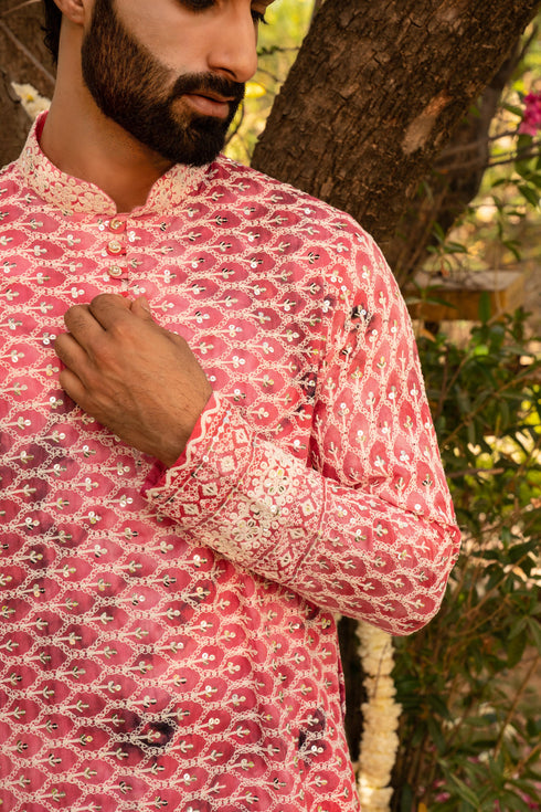 Kzari Ethereal Pink Pearl Shibori