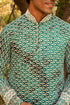 Kzari Refreshing Mint Shibori Kurta