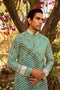 Kzari Refreshing Mint Shibori Kurta