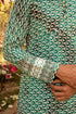 Kzari Refreshing Mint Shibori Kurta