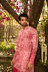 Kzari Vibrant Deep Pink Batik Kurta