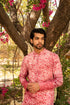 Kzari Vibrant Deep Pink Batik Kurta