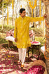 Kzari Rustic Granola Checks Batik Kurta