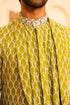 Kzari Lush Jungle Green Shaded Indowestern