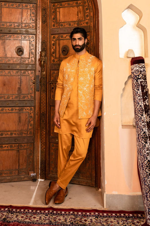 Kzari Exotic Saffron Badam Indowestern