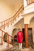 Kzari Luxurious Candy Apple Gota Work Silk Kurta