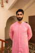 Kzari Dazzling Flamingo Pink Mirror Foil Kurta Set