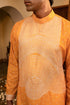 Kzari Brilliant Sun Yellow Bandhani White Embroidery Kurta