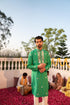 Kzari Regal Emerald Green Kanch Kurta