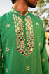 Kzari Regal Emerald Green Kanch Kurta
