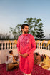 Kzari Majestic Hawa Mahal Red Mirror Kurta