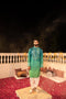 Kzari Iridescent Capri Peacock Mirror Kurta