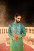 Kzari Iridescent Capri Peacock Mirror Kurta