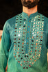 Kzari Iridescent Capri Peacock Mirror Kurta