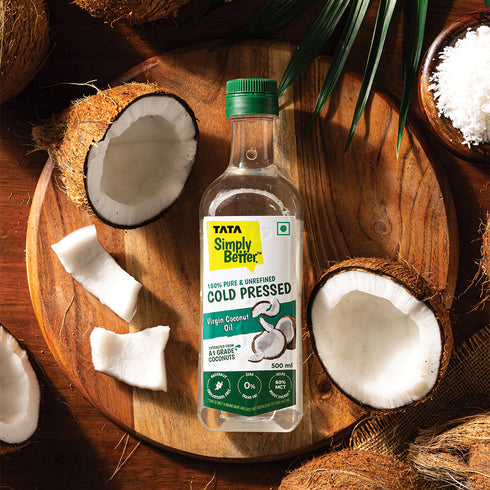 Tata Simply Better Virgin Coconut Oil 500 ml | 100% Pure