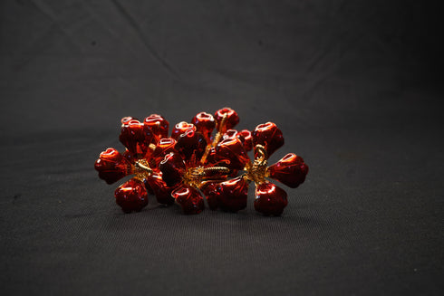 Pure Silver Red Hibiscus Flower 8.43g