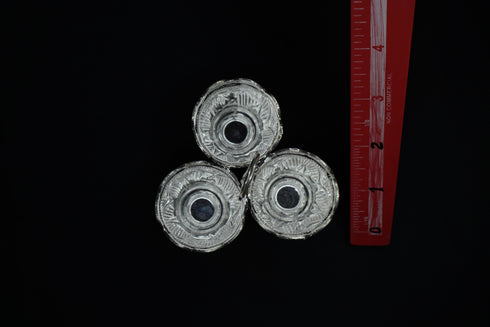 Pure Silver Kumkum Haldi 3 Bowl Set 34.31g