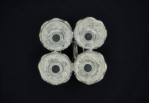Pure Silver Panchapali Four Bowl Set 43.56g