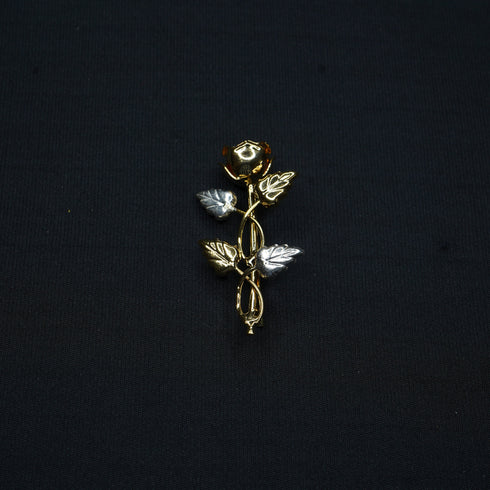 Pure Silver Gold Plated Brooch 6.17g