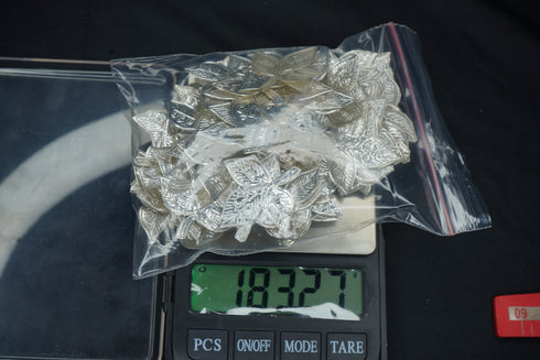 Pure Silver Bilva Patra 180 Grams (Pack of 108)