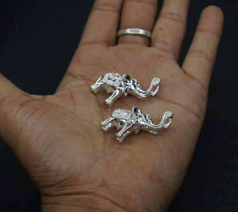 Pure Silver Elephants Pair 32g