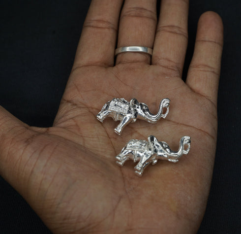 Pure Silver Elephants Pair 32g