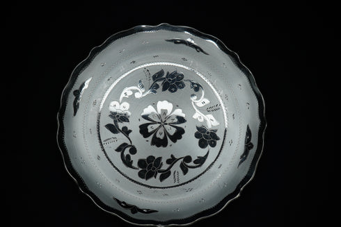 Pure Silver Floral Design Plate 504gram