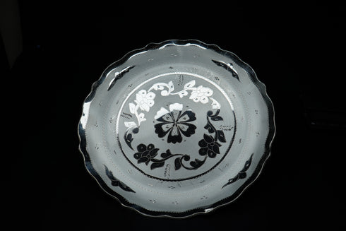 Pure Silver Floral Design Plate 504gram