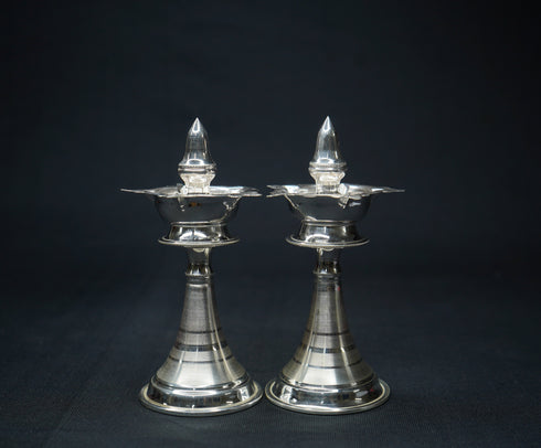 Pure Silver Pair of Deepalu 105 grams