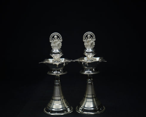 Pure Silver Diya With Laxmi Design 120g