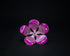 Pure Silver Pink Flower 22g