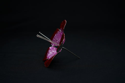 Pure Silver Pink And Red Small Flower 16g