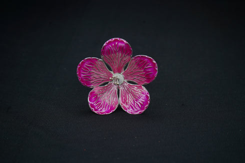 Pure Silver Light Pink Small Flower 9g