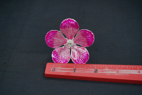 Pure Silver Light Pink Small Flower 9g
