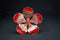 Pure Silver Big Red And Orange Flower 23g