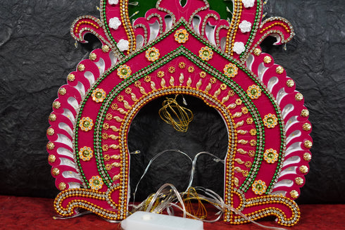Hindu Deity Head Arch With Light