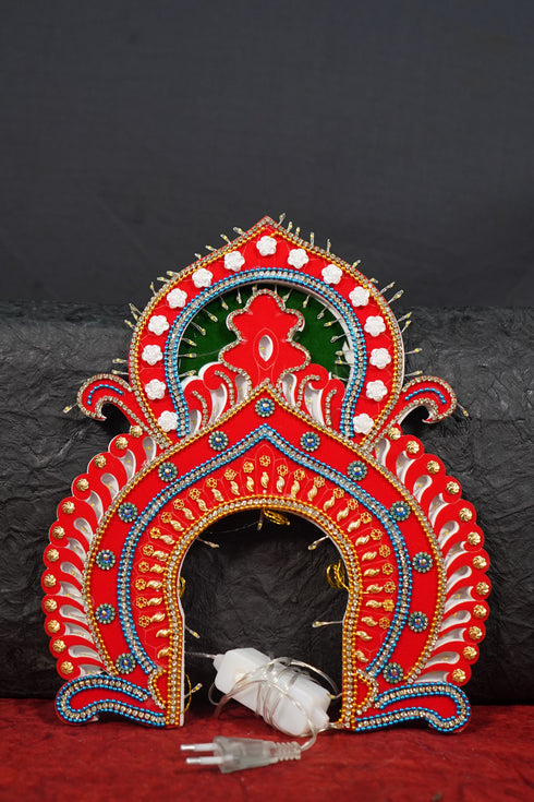 Hindu Deity Head Arch With Light