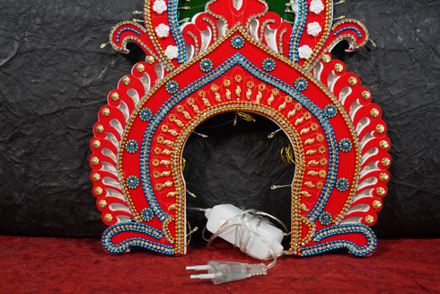Hindu Deity Head Arch With Light