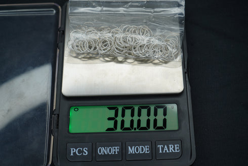 Pure Silver Small Bangles For God 30g Pack Of 108