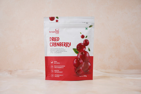 Krishival Nuts Dried Cranberry 250gm