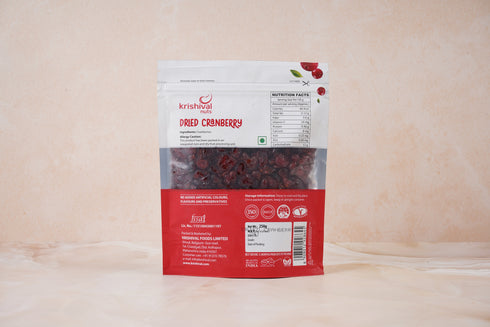 Krishival Nuts Dried Cranberry 250gm