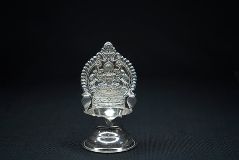 Pure Silver Gajalakshmi Diya 15g