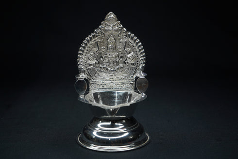 Pure Silver Gajalakshmi Diya 62 gram