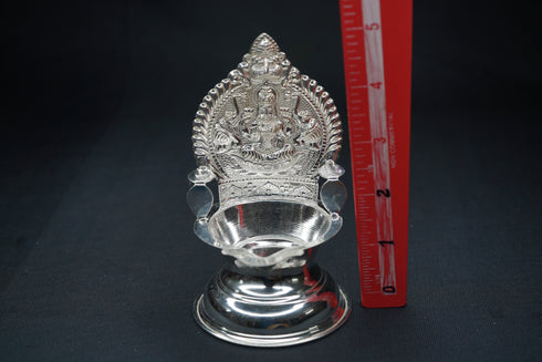 Pure Silver Gajalakshmi Diya 62 gram