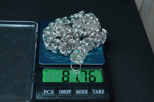 Pure Silver Garland Mala 87.7g By Mahita Collections