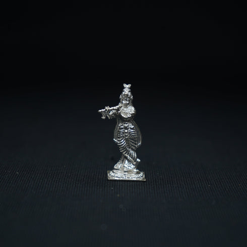 Pure Silver Murali Krishna Idol 12g