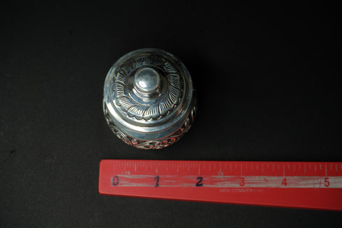 Pure Silver Antique Silver Kumkum Box 77.70 grams