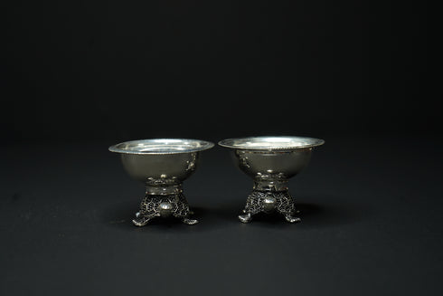 Pure Silver Tortoise Pair Diya 139.97grams